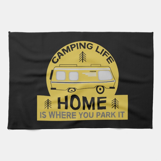 Motorhome | RV Motorhome | Camping Life Latte Mug  Tea Towel (Horizontal)
