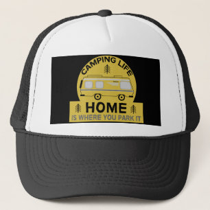 Motorhome   RV Motorhome   Camping Life Latte Mug  Trucker Hat
