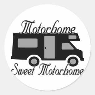 Motorhome Sweet Motorhome Classic Round Sticker