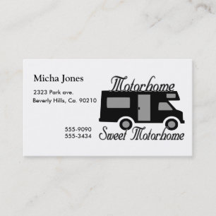 Motorhome Sweet Motorhome RV Business Card