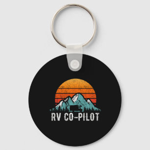 Motorhome Travel Stuff Rv Vacation Retro Rv Co-pil Key Ring