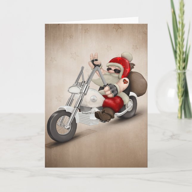 Motorised Santa Claus Holiday Card (Front)