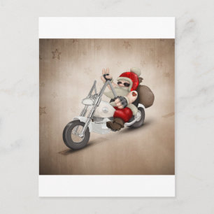 Motorised Santa Claus Holiday Postcard