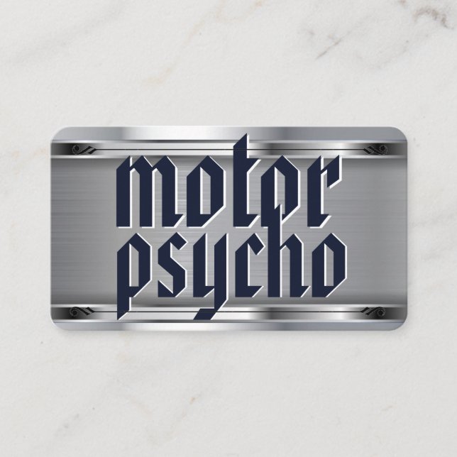   Motorpsycho Template Business Card (Front)