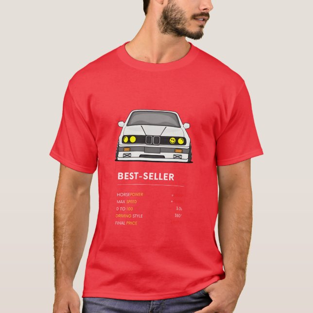 Motorsport car e30 vintage T-Shirt (Front)
