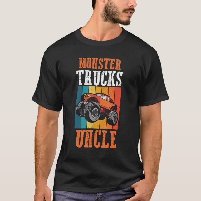 Motorsport Off Road Driver Retro Monster Truck Unc T-Shirt (Front)