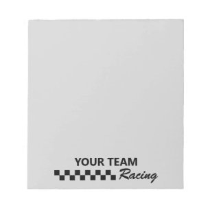 Motorsport Racing Team Notepad
