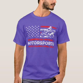 Motorsports American Flag Racing Sports boy T-Shirt