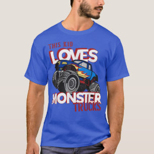 Motosport I Trucker Kid I This Kid Loves Monster T T-Shirt