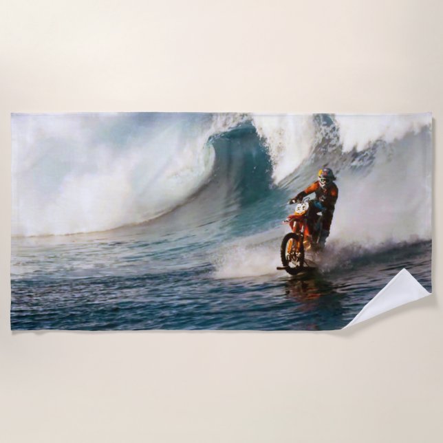 MotoSurfin' Beach Towel (Front)