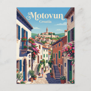 Motovun Alley Croatia Postcard