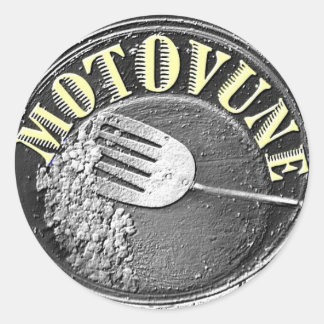 MOTOVUNE hash logo Classic Round Sticker