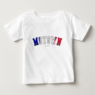 Motown in Michigan state flag colours Baby T-Shirt