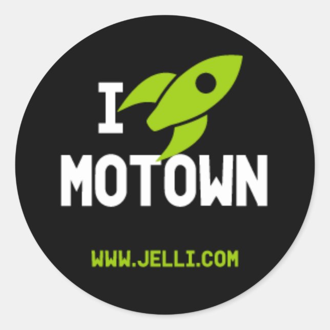 Motown Rocket Sticker (Front)