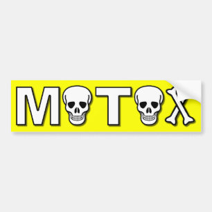Motox Skulls Dirt Bike Motocross Bumper Sticker