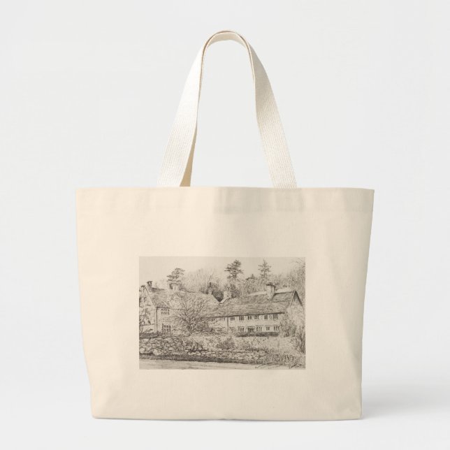 Mottistone Hall Isle of Wight UK 2008 Large Tote Bag (Front)