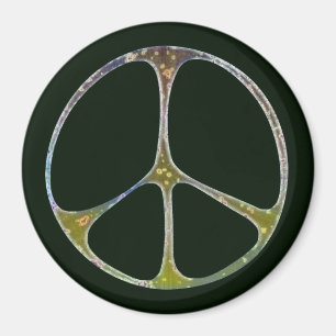 Mottled Peace Magnet