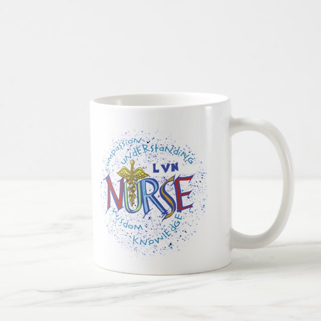 Motto LVN Nurse  Coffee Mug (Right)