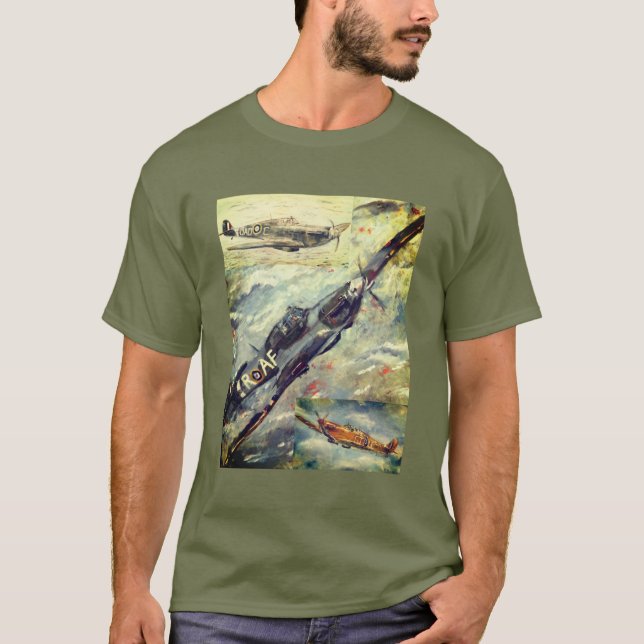 Motto T-shirt Hurricane & Spitfires (Front)