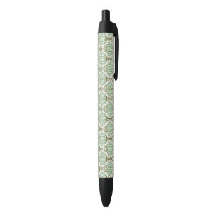 Motton Blue Pattern Black Ink Pen