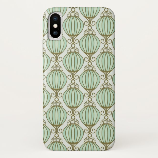 Motton Blue Pattern Case-Mate iPhone Case (Back)