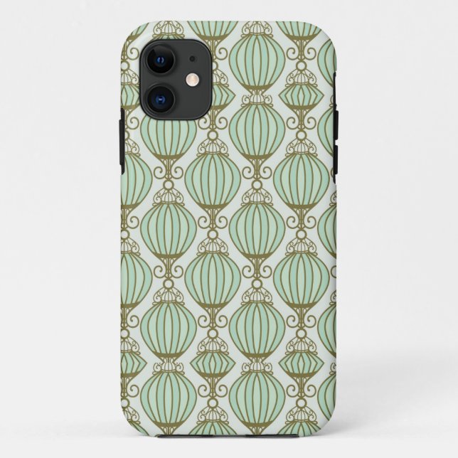 Motton Blue Pattern Case-Mate iPhone Case (Back)