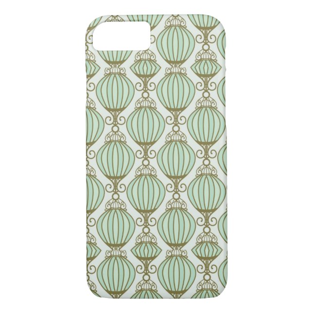 Motton Blue Pattern Case-Mate iPhone Case (Back)