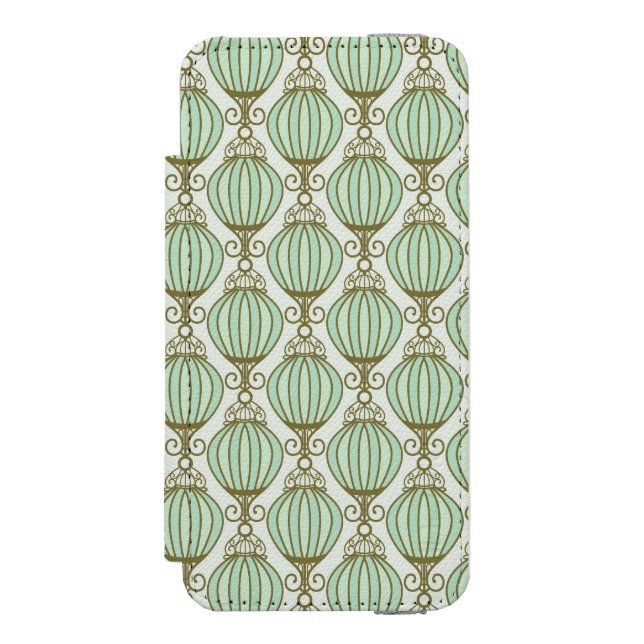 Motton Blue Pattern Incipio iPhone Wallet Case (Folio Front)