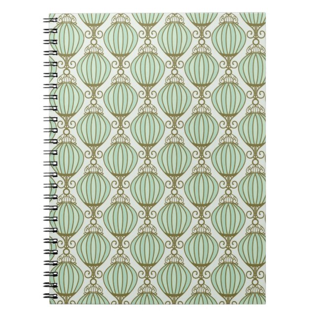 Motton Blue Pattern Notebook (Front)