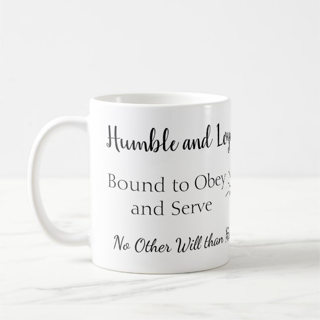 Mottos of the Six Tudor Queens on a Mug (Left)