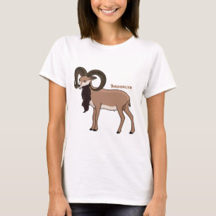 Mouflon goat illustration T-Shirt