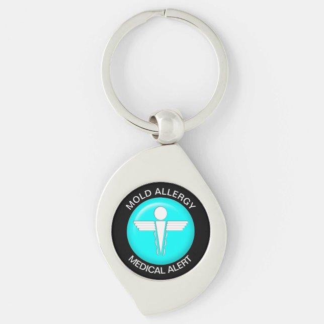 Mould Medical Alert Keychain (Front)