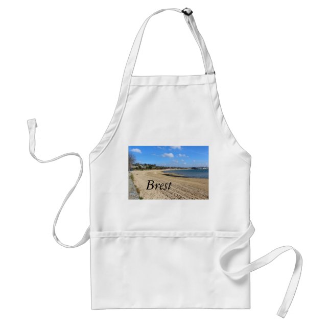 Moulin Blanc beach in Brest Standard Apron (Front)