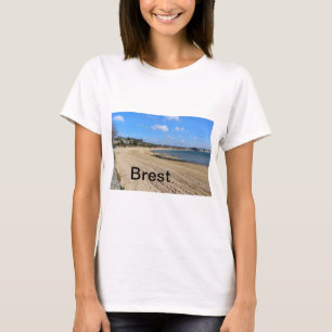 Moulin Blanc beach in Brest T-Shirt