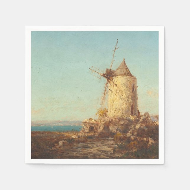 Moulin De Saint-Mitre, Près De Martigues Napkin (Front)