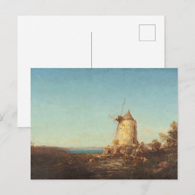 Moulin De Saint-Mitre, Près De Martigues Postcard (Front/Back)