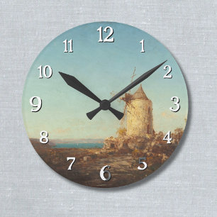 Moulin De Saint-Mitre, Près De Martigues Round Clock