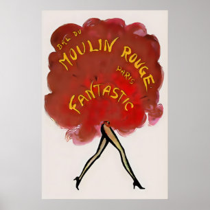 Moulin Rouge Parisian Cabaret Promo Poster Print 1