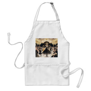 Moulin rouge style, black and gold, Rich luxury Standard Apron