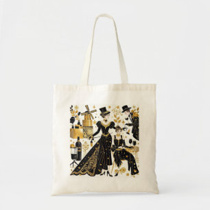 Moulin rouge style, black and gold, Rich luxury  Tote Bag