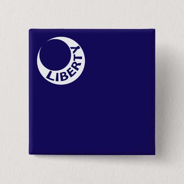 Moultrie Flag (Liberty) (American History) 15 Cm Square Badge (Front)