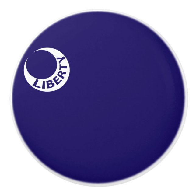 Moultrie Flag (Liberty) (American History) Ceramic Knob (Front)