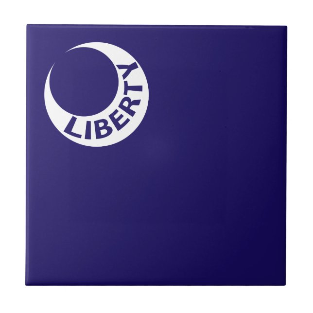 Moultrie Flag (Liberty) (American History) Tile (Front)