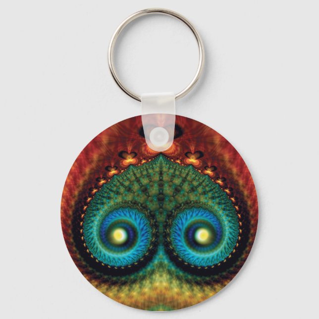 Mounds Fractal Key Ring (Front)