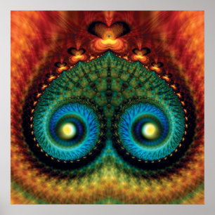 Mounds Fractal Poster