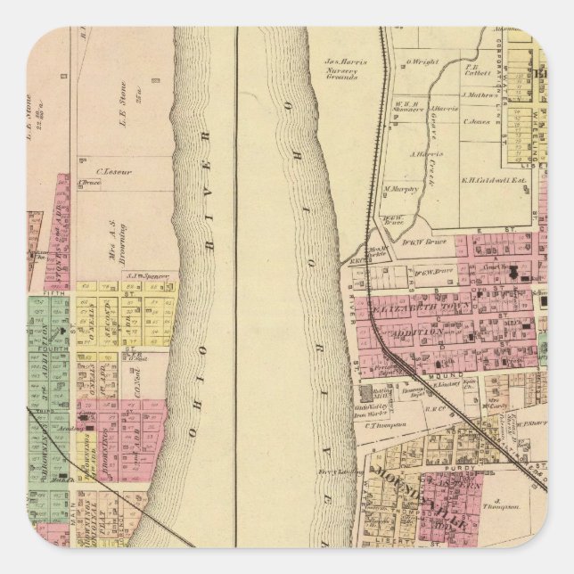 Moundsville,West Virginia Square Sticker (Front)