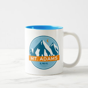 Mount Adams New Hampshire Stars Moon Two-Tone Coffee Mug
