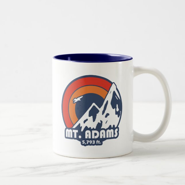 Mount Adams New Hampshire Sun Eagle Two-Tone Coffee Mug (Right)
