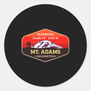 Mount Adams Washington Mountain Climbing Bydge  Classic Round Sticker