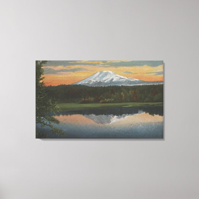 Mount Adams, Washington - View of Mountain Canvas Print (Front)